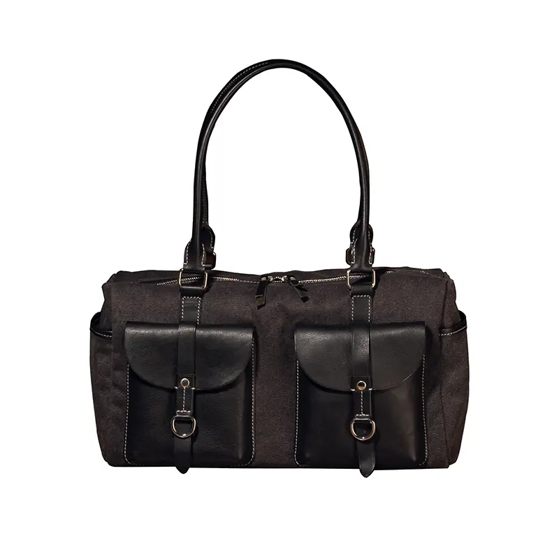 मल्टी पॉकेट लेदर बैग