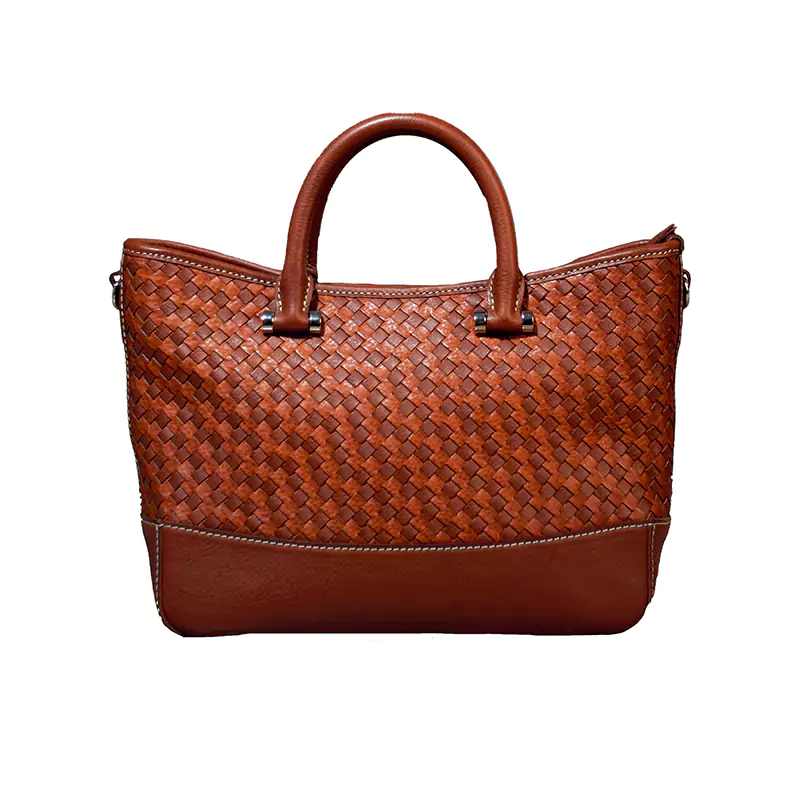 बुना हुआ चमड़ा क्रॉसबॉडी बैग